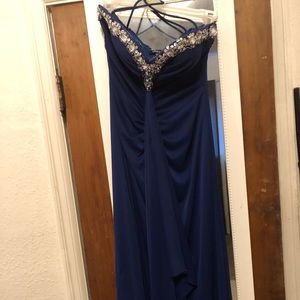 royal blue prom dress